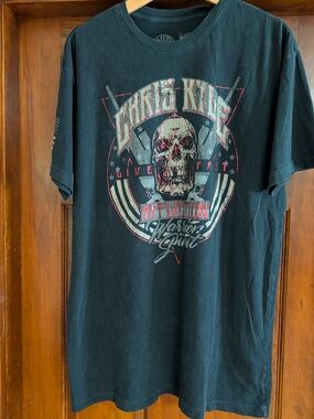 Affliction Chris Kyle Black Graphic Tee - Skull Print